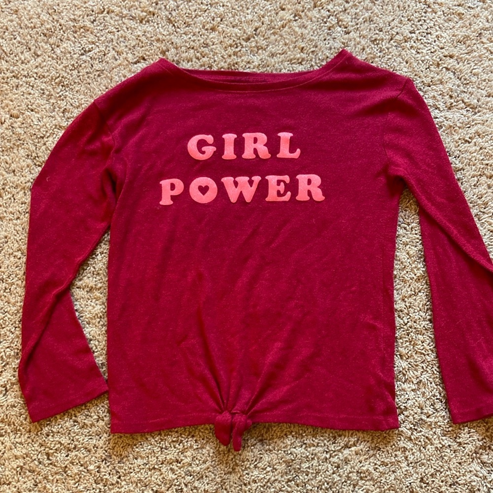 Cat & Jack Maroon Knit Top